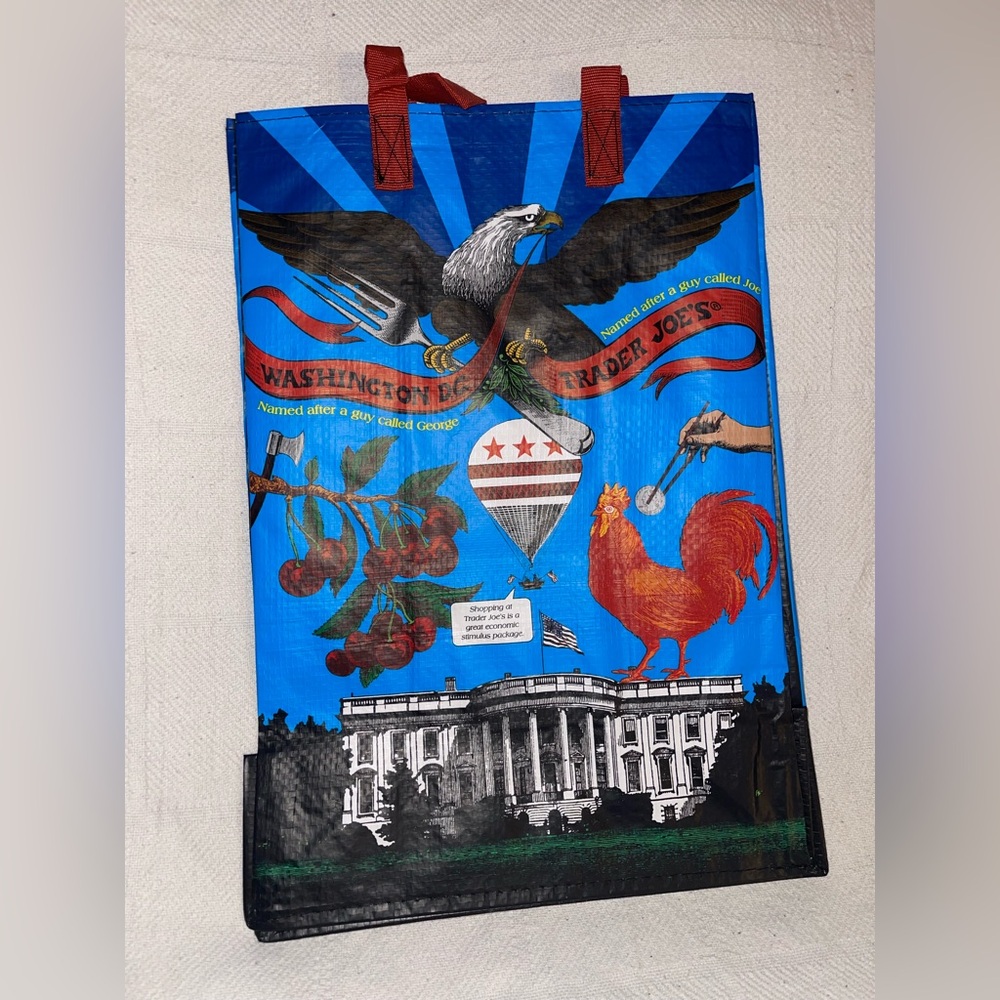 Trader Joe's Washington D.C. Reusable  Collectible Tote Bag